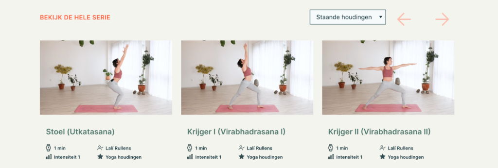 Leer yogahoudingen met online yoga van Tula Yoga Online